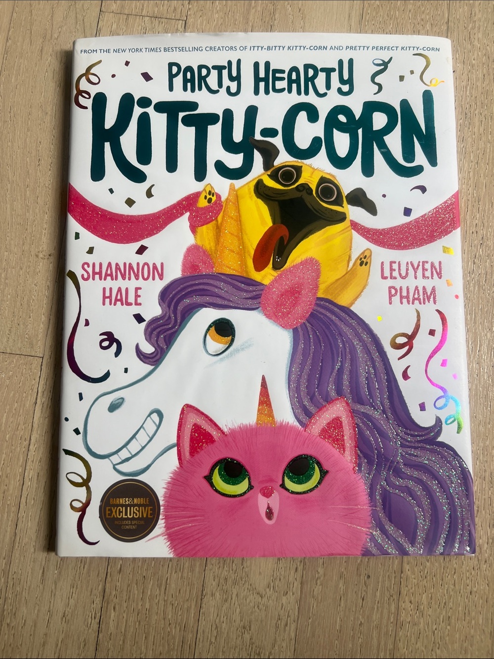 Party Hearty Kitty-Corn Hardcover Book - Colorful Pink & Purple Cover